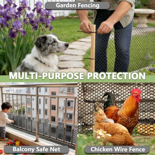 15.7" x50' plastic mesh fence roll, heavy duty, close-up detail