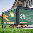 amagenix 90% sun shade cloth with grommets, 10' shown in use