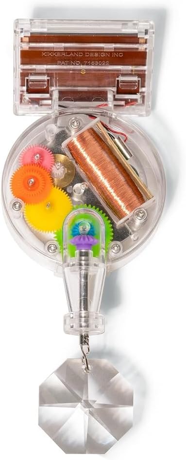 kikkerland solar powered rainbow maker – prism suncatcher, main product view