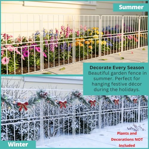 shoplala decorative fence (20 panels) 12.5in(l) x 16.5in(h), close-up detail