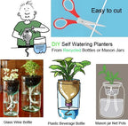 ORIMERC 50 Feet 1/4 Inch Self Watering Wick Cord, Wicking Rope for Plants Caring, Plant Wicks for Self Watering, Plant Wicks for Plants Bottom Watering Automatic Water System Device Tomatoes Vacation