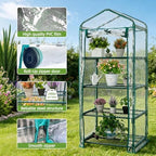 mini greenhouse for indoor outdoor, small plants green, side view