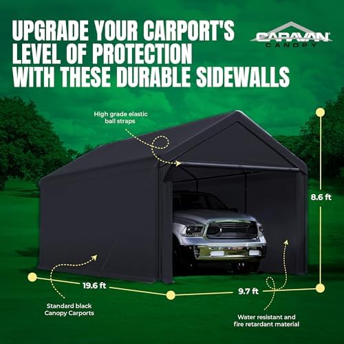 caravan canopy domain 10 x 20 ft car, close-up detail