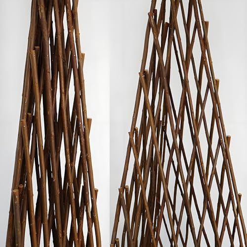 expandable teepee willow fence, teepee trellis pyramid plant, package contents