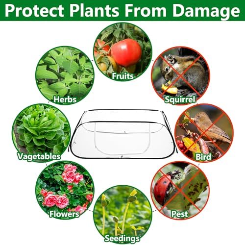 pop up garden rows plant cover,raised garden beds, side view