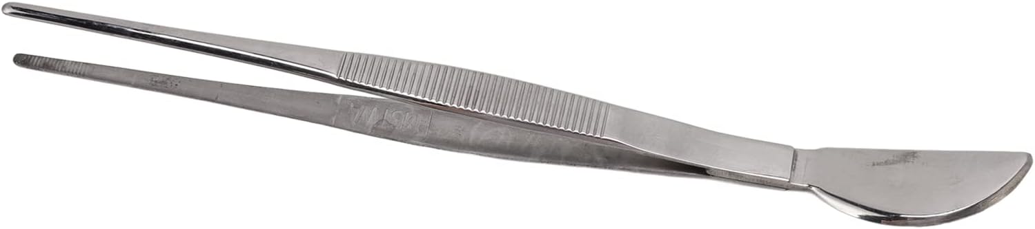Bonsai Tweezers, Ergonomic Non Slip Handle Smooth Edges, Stainless Steel Precision Tweezers, 2pcs Straight Set for Bonsa