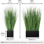 torre & tagus 18" artificial onion grass in, close-up detail
