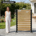 60''h x 40''w outdoor no dig cedar wood shown in use