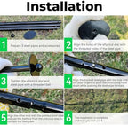 72 inch garden stake netting support, black heavy on a desk or shelf