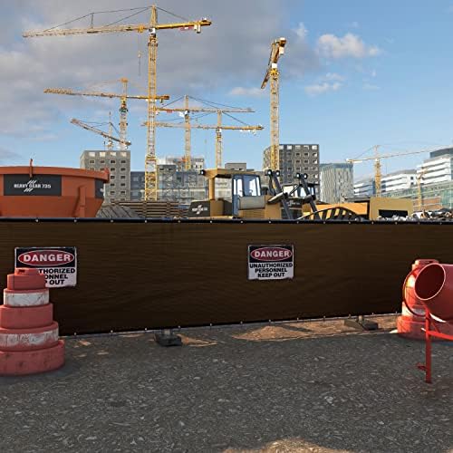amgo 6' x 50' fence privacy screen, heavy shown in use