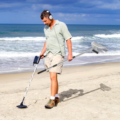 gadfish sand scoop for metal detecting, metal detector, package contents
