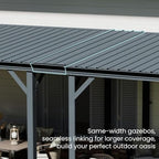 domi 10'x 16' lean to gazebo,outdoor gazebo pergola, package contents