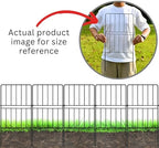 shoplala decorative outdoor garden fence (20 panels) 12x24in, close-up detail