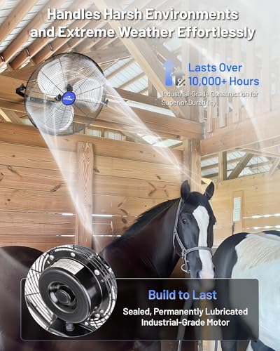 iliving 20" wall mounted/floor stand variable speed indoor/outdoor, view 9