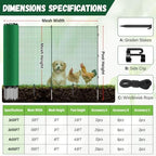 3x50 ft temporary fence for backyard,garden fence with shown in use