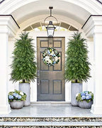 4ft artificial cedar topiary trees, outdoor artificial plants, package contents