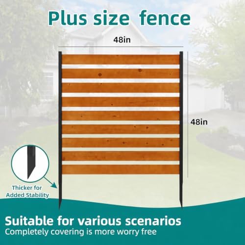 48x48in outdoor privacy fence screen for ac unit on a desk or shelf