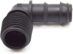 S&M 544200 Threaded Elbow 16mm x 3/4" Drip Irrigation, Black
