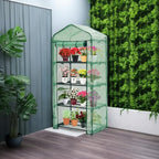 purlyu mini greenhouse for indoor outdoor,plant green house, front angle view