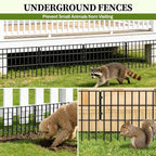 17in (h) x 27ft (l) garden fence animal, package contents