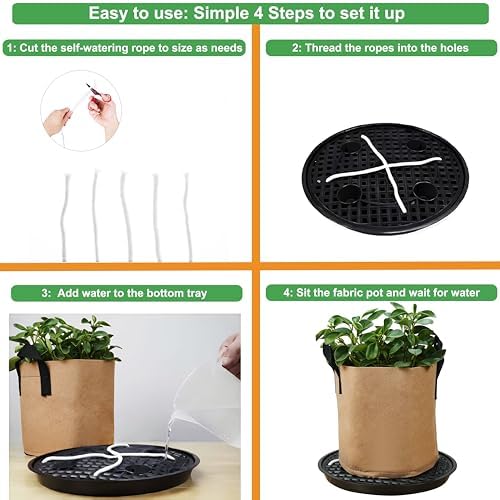16 inch self watering base for fabric grow, package contents