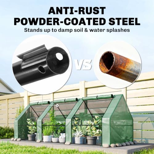 outsunny 9' x 3' x 3' mini greenhouse, package contents