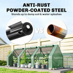 outsunny 9' x 3' x 3' mini greenhouse, package contents