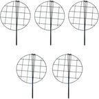 MTB Supply 5 Pack 16 x 24 inch Peony Cages,Grow Through Plant Support Stakes, Flower Support Hoops Heavy Plants Brace Rings