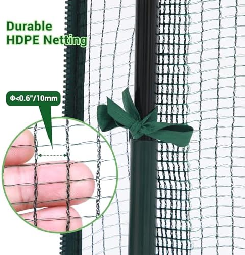 ohuhu crop cages for garden plant:6.6x3.9x5.3 ft plant, close-up detail