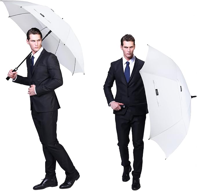 G4Free 47/54/62/68/72 Inch Automatic Open Golf Umbrella Oversize Extra Large Double Canopy Vented Windproof Waterproof Stick Umbrellas