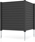 giantex no-dig air conditioner fence, 2 panels, 48''w, main product view