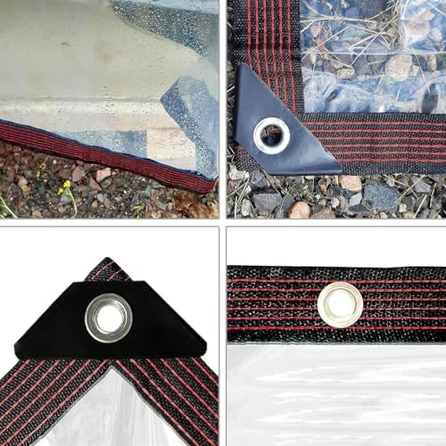 clear tarp - heavy duty waterproof 7x12ft plastic on a desk or shelf