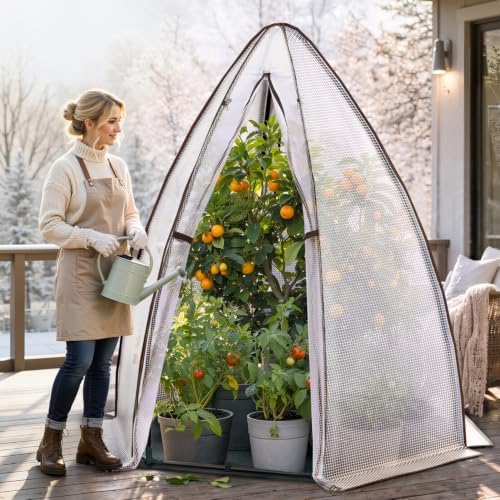 portable greenhouse for outsides, ohuhu heavy duty green, view 9