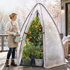 portable greenhouse for outsides, ohuhu heavy duty green, view 9