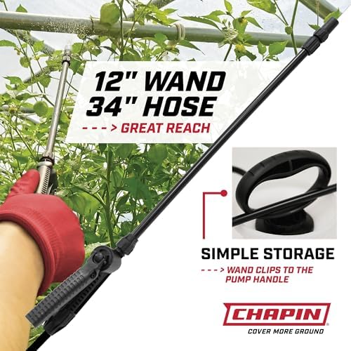 chapin 20024 surespray 2-gallon pump sprayer for lawn showing dimensions
