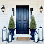 briful 3ft artificial cedar topiary trees set of shown in use