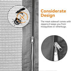 covered outdoor gazebo mosquito netting replacement universal 4-panel on a desk or shelf