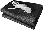 40% sunblock shade cloth with grommets - garden on a desk or shelf