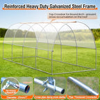 walk-in tunnel greenhouse for outdoors 19.7 x 7.9, close-up detail