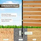 wood privacy fence screen outdoor privacy panels ac showing dimensions