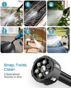 seesii cordless pressure washer 1500psi, portable power washer showing dimensions
