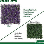 artificial greenery wall panels 20" x 20", 3packs, package contents