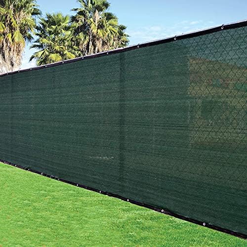 8'x50' 8ft tall 3rd gen olive green fence, main product view