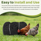 50 ft aviary bird netting chicken netting commercial showing dimensions