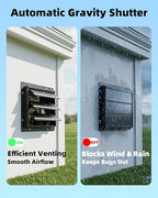 8'' upgraded shutter exhaust fan with thermostat &, package contents