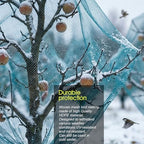 rifny bird netting for garden protection, 7.5 x showing dimensions