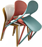 2xhome Set of 2 Patio Dining Chairs | Modern Stackable Outdoor Pool Side Chair | Weather Resistant Plastic for Yard, Porch, Balcony, Kitchen, Teal