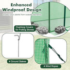 happygrill mini greenhouse, portable walk-in greenhouse with pe, side view
