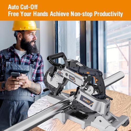 maxxt band saw with lightweight aluminum base, 10 on a desk or shelf