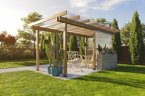 clear curved polycarbonate roofing panels 21" w x, side view